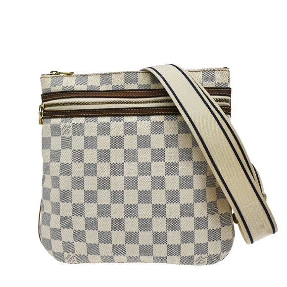 LOUIS VUITTON Pochette Bosphore Shoulder Bag Damier Leather Brown N51112 38YH526 - Picture 1 of 16
